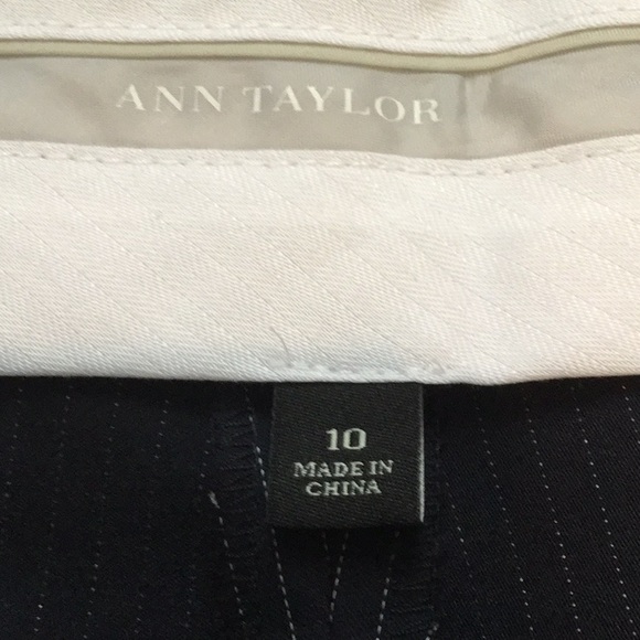 Ann Taylor pinstripe career pants - Picture 3 of 8